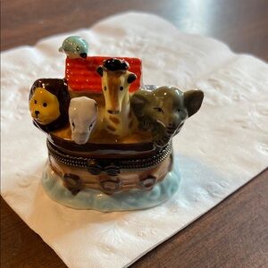 Animal Figurine Trinket Box